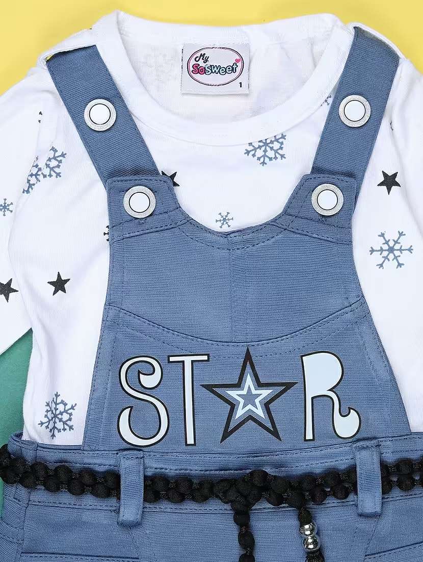 girls printed round neck full length set - 22036013 -  Standard Image - 2