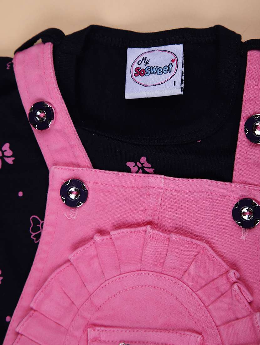 girls printed round neck full length set - 22036029 -  Standard Image - 2