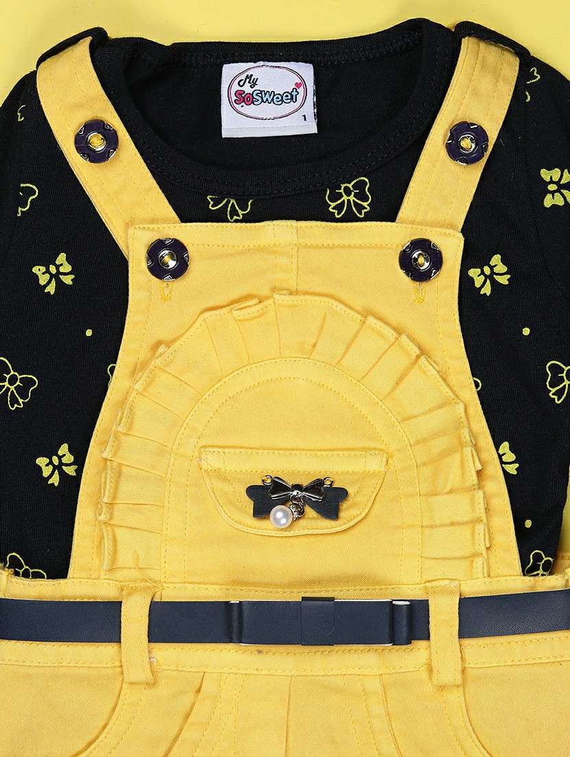 girls printed round neck full length set - 22036030 -  Standard Image - 2