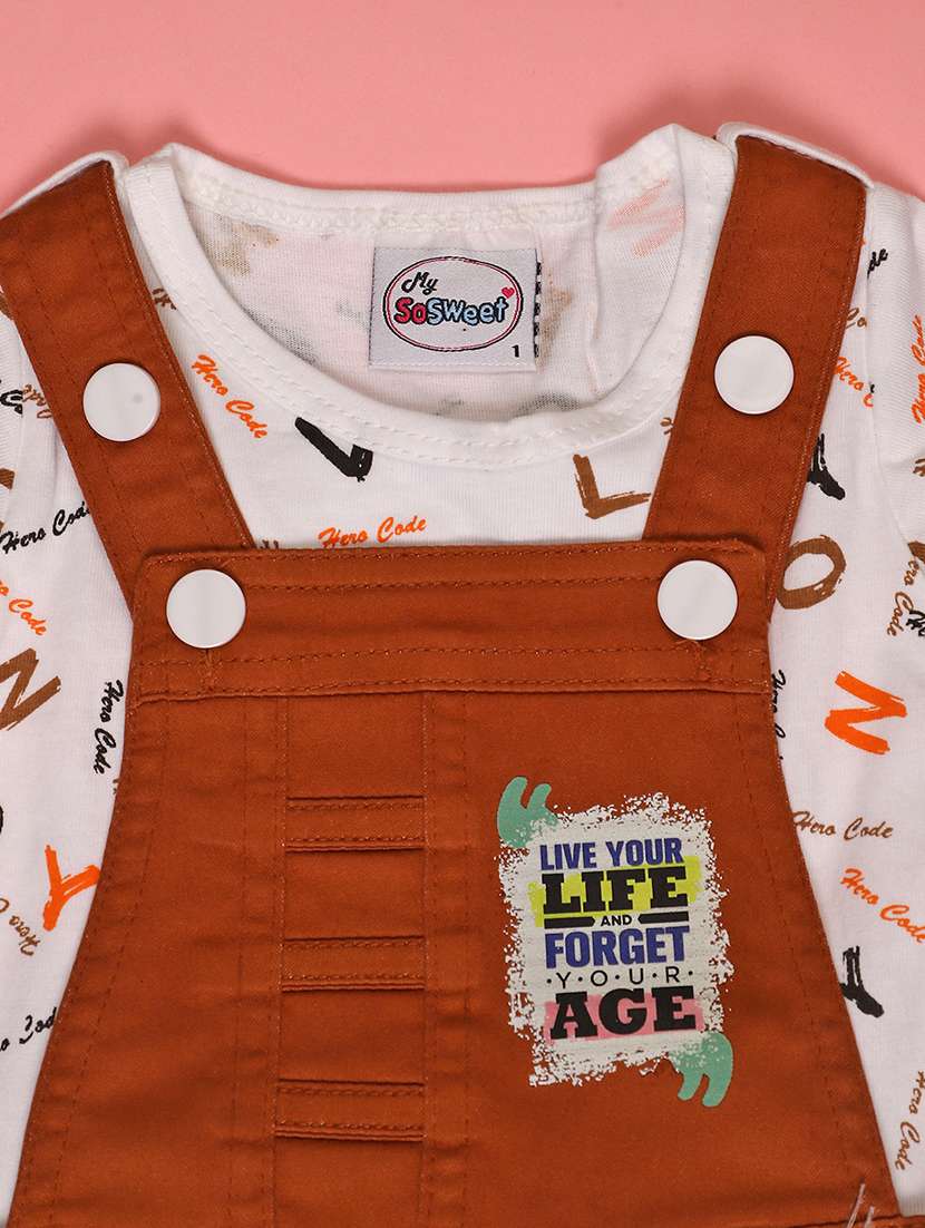 girls printed round neck full length set - 22036031 -  Standard Image - 2