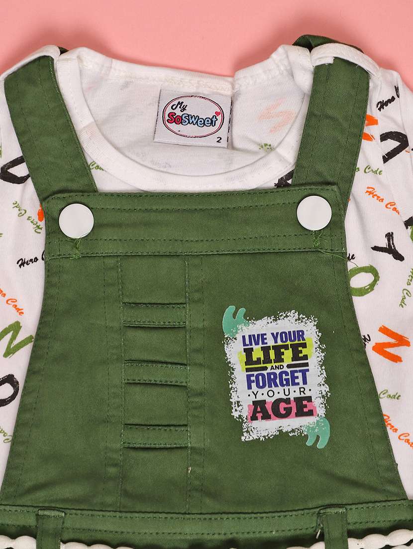 girls printed round neck full length set - 22036032 -  Standard Image - 2