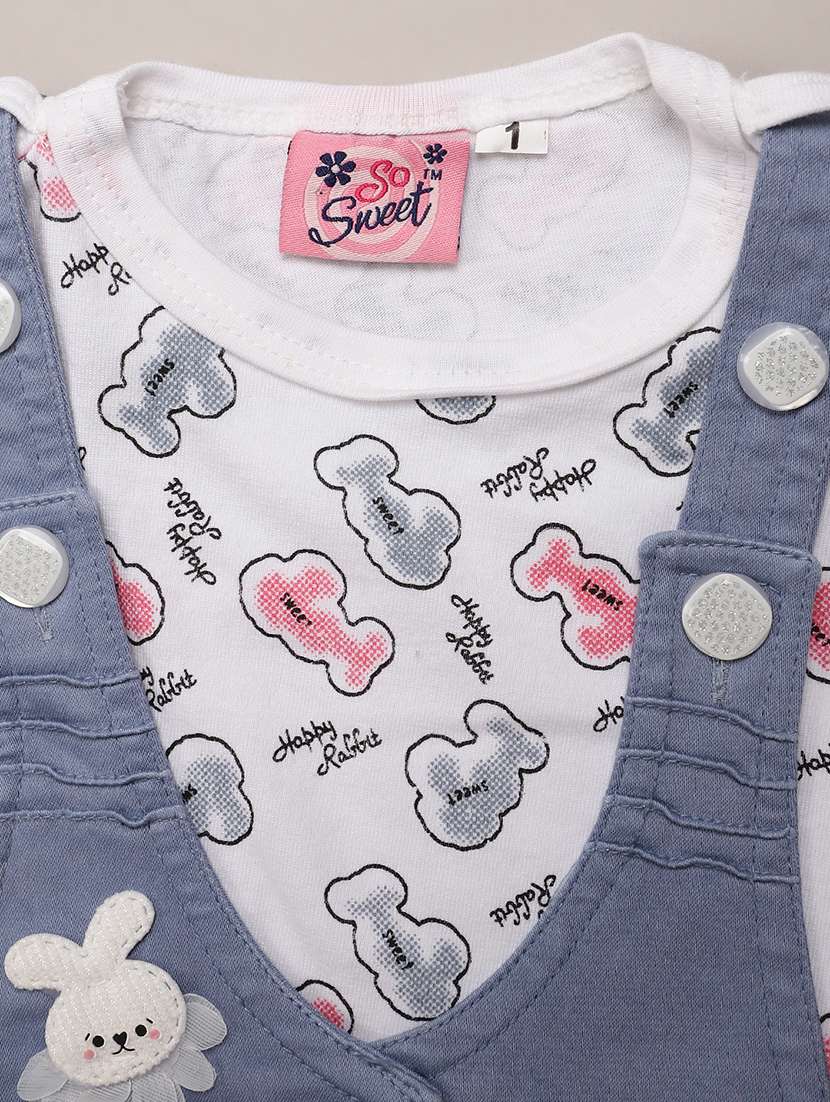 girls printed round neck full length set - 22036034 -  Standard Image - 2