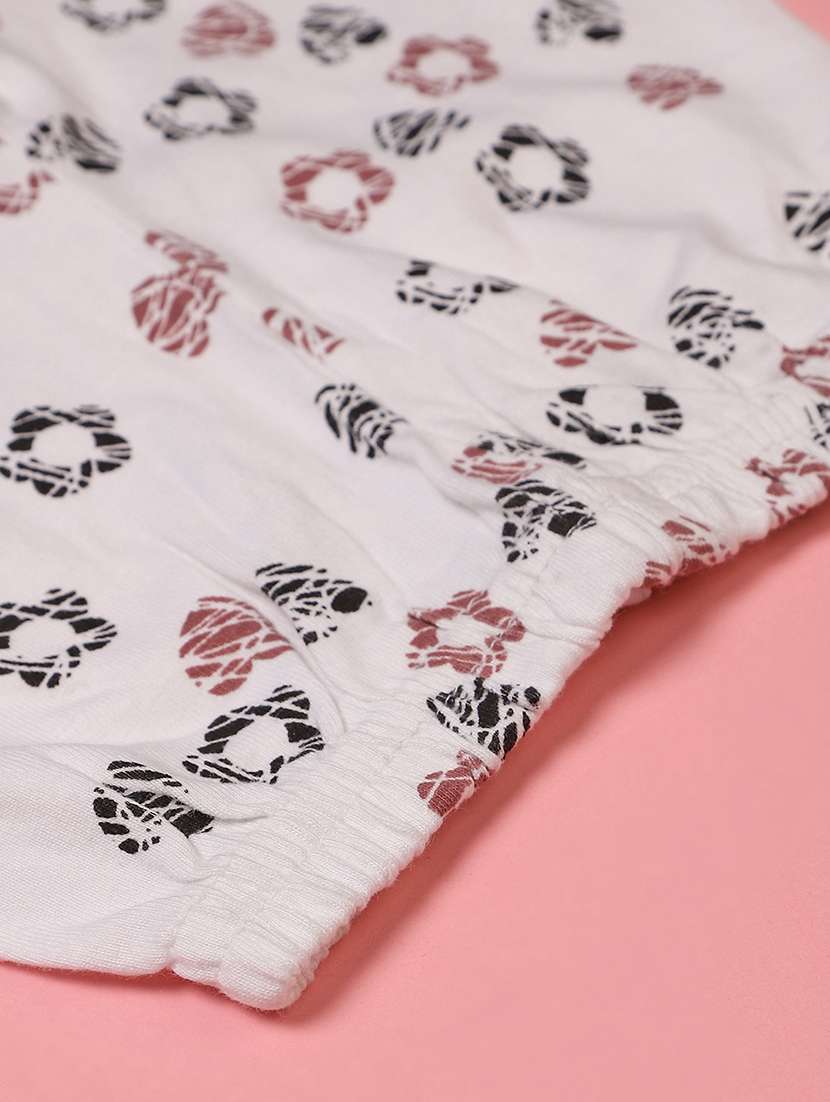 girls printed round neck full length set - 22036037 -  Standard Image - 2