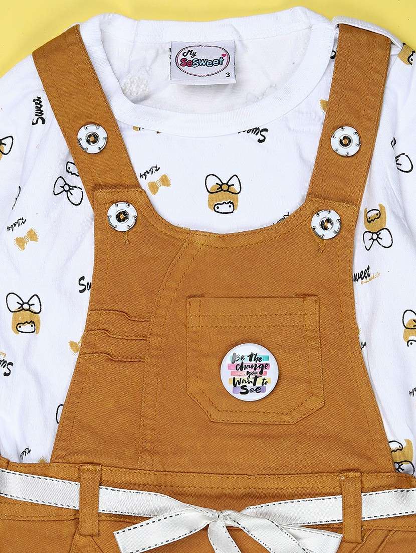 girls printed round neck full length set - 22036039 -  Standard Image - 2