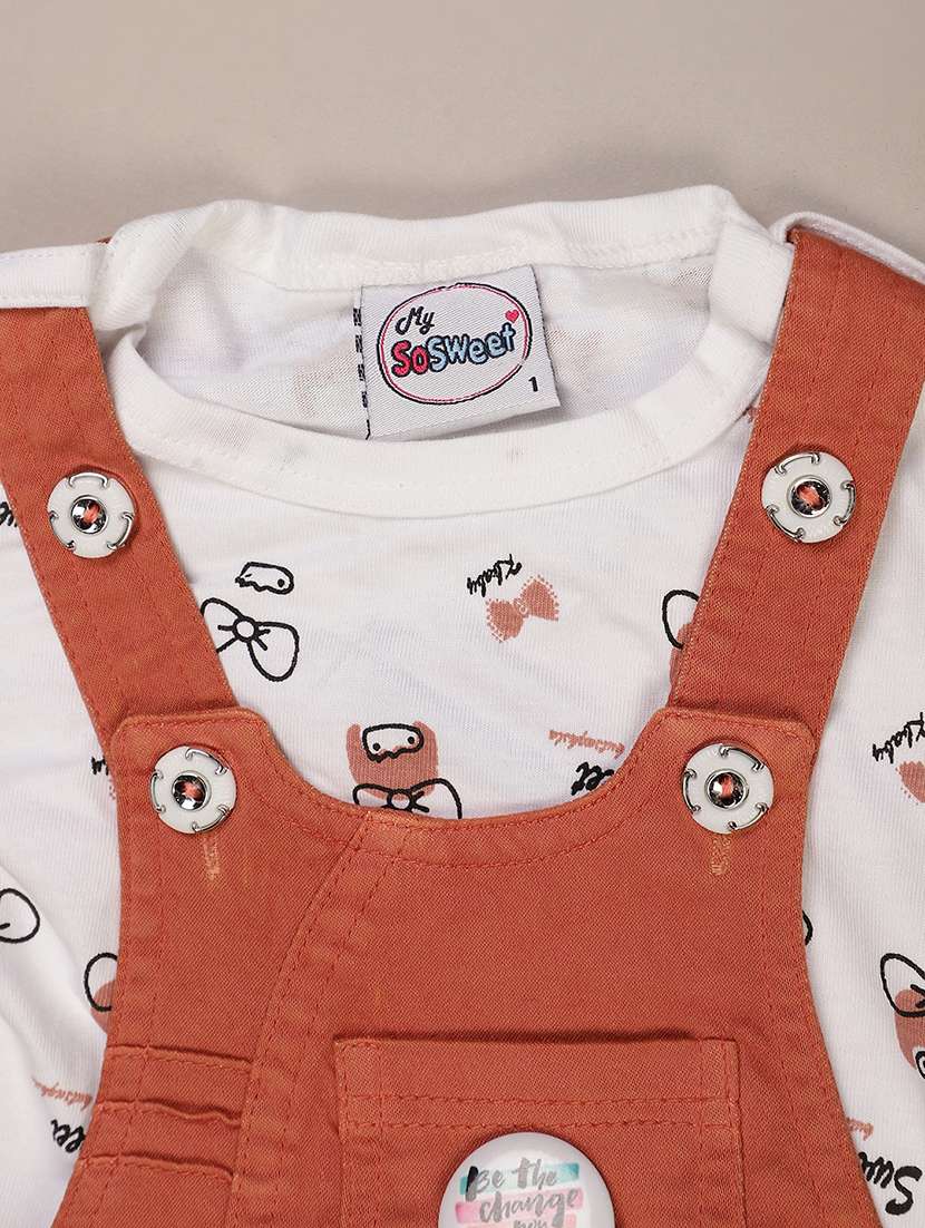 girls printed round neck full length set - 22036040 -  Standard Image - 2