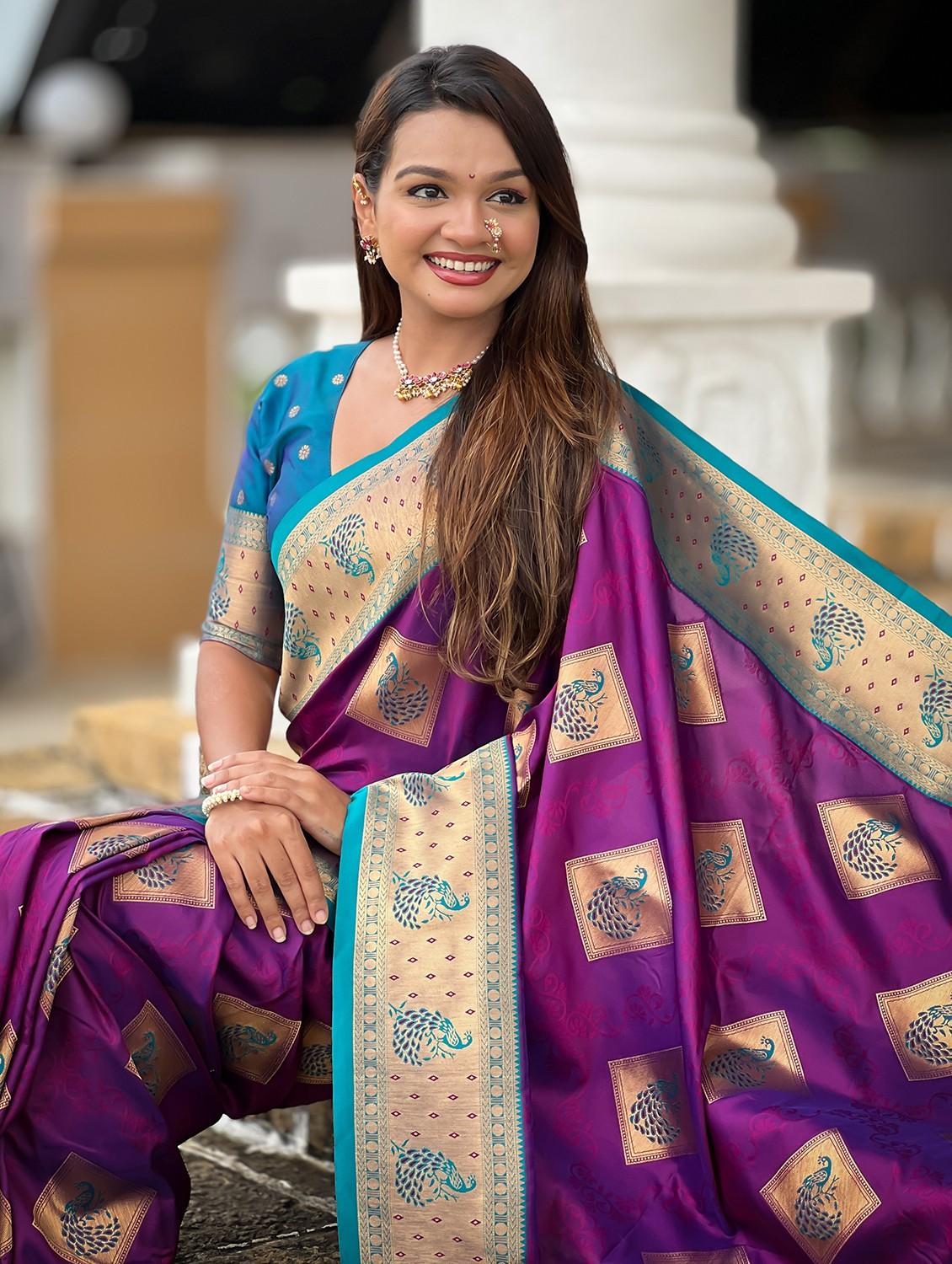 women self design banarasi saree with blouse - 22036576 - Standard Image - 2