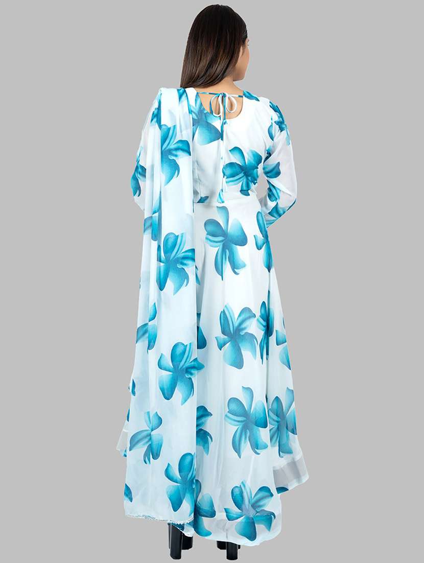 women floral printed long sleeve kurta dupatta set - 22036765 - Standard Image - 2