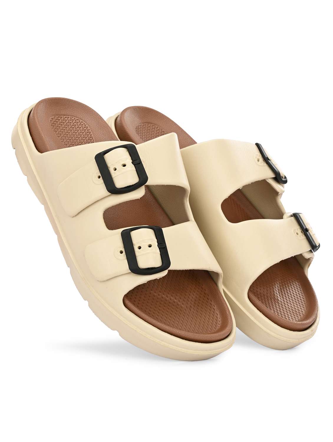 men beige slip on sandal - 22036916 -  Standard Image - 2