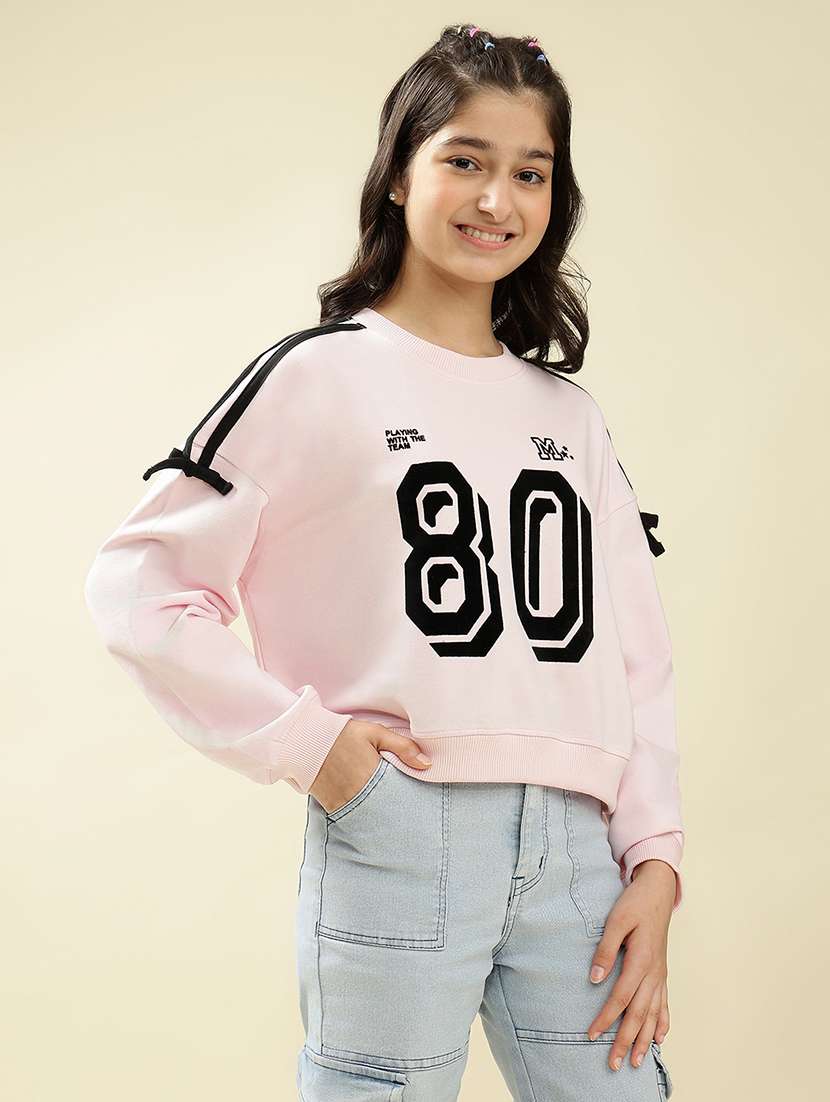 girls printed long sleeve sweatshirt  - 22036943 -  Standard Image - 2