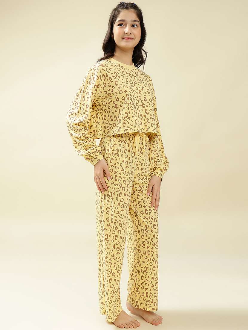 girls animal print nightwear pyjama set - 22036957 - Standard Image - 2