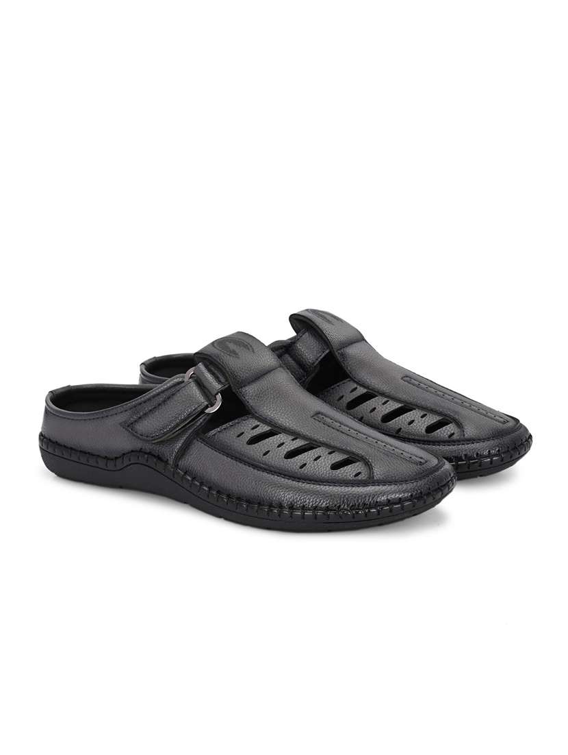 men grey slip on sandal - 22037043 - Standard Image - 2