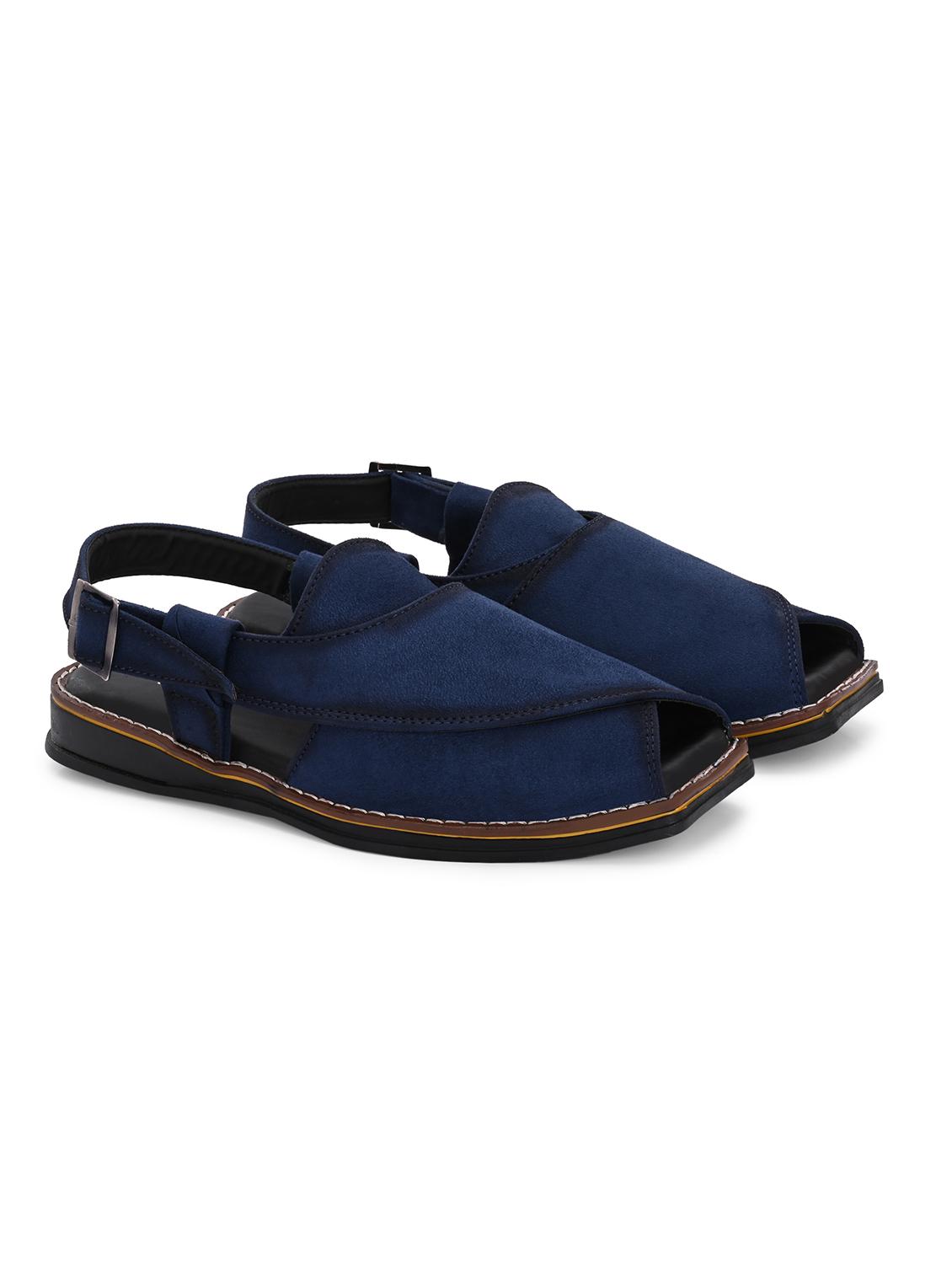 men solid back strap sandal - 22037045 - Standard Image - 2