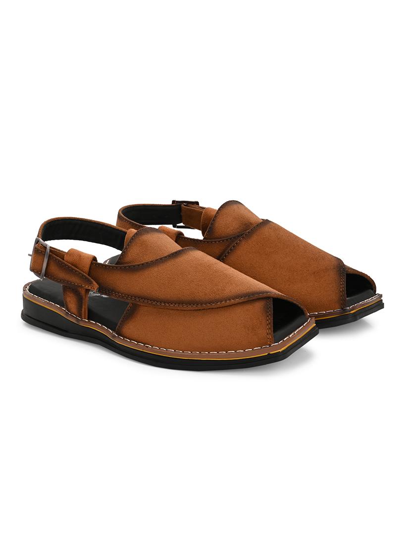 men solid back strap sandal - 22037047 - Standard Image - 2