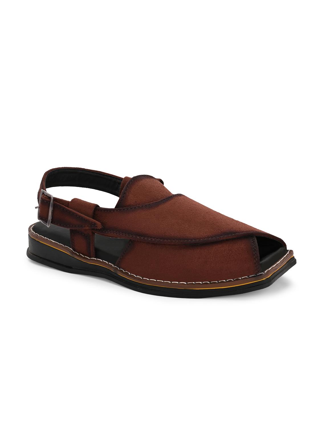 men solid back strap sandal - 22037048 -  Zoom Image - 0