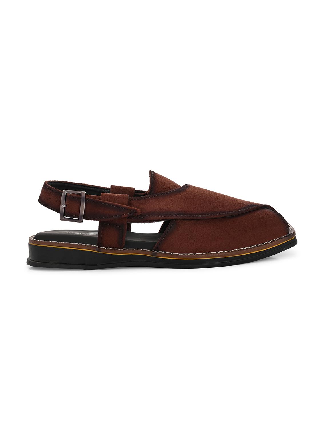 men solid back strap sandal - 22037048 - Standard Image - 2