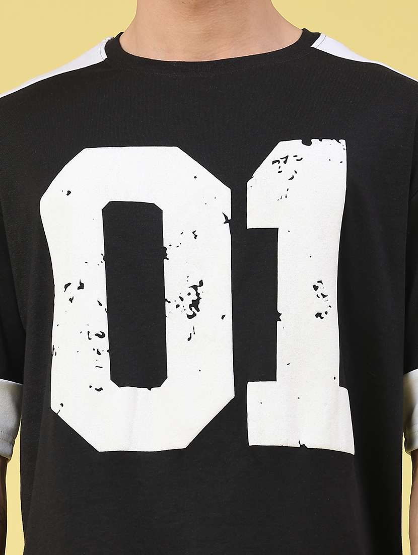 men typographic short sleeve loose fit t-shirt - 22037569 -  Standard Image - 2