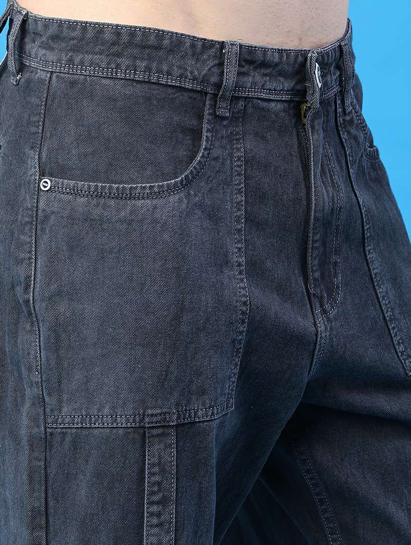 men plain mid rise relaxed fit jeans - 22037596 -  Standard Image - 2