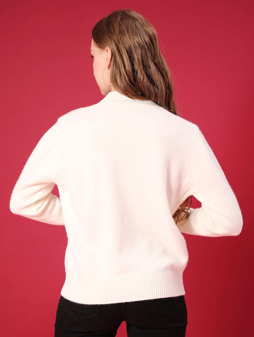 women self design long sleeve pullover - 22037696 -  Standard Image - 2