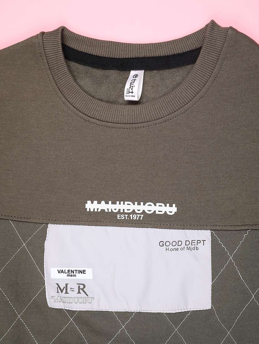 boys printed long sleeve sweatshirt - 22037707 -  Standard Image - 2