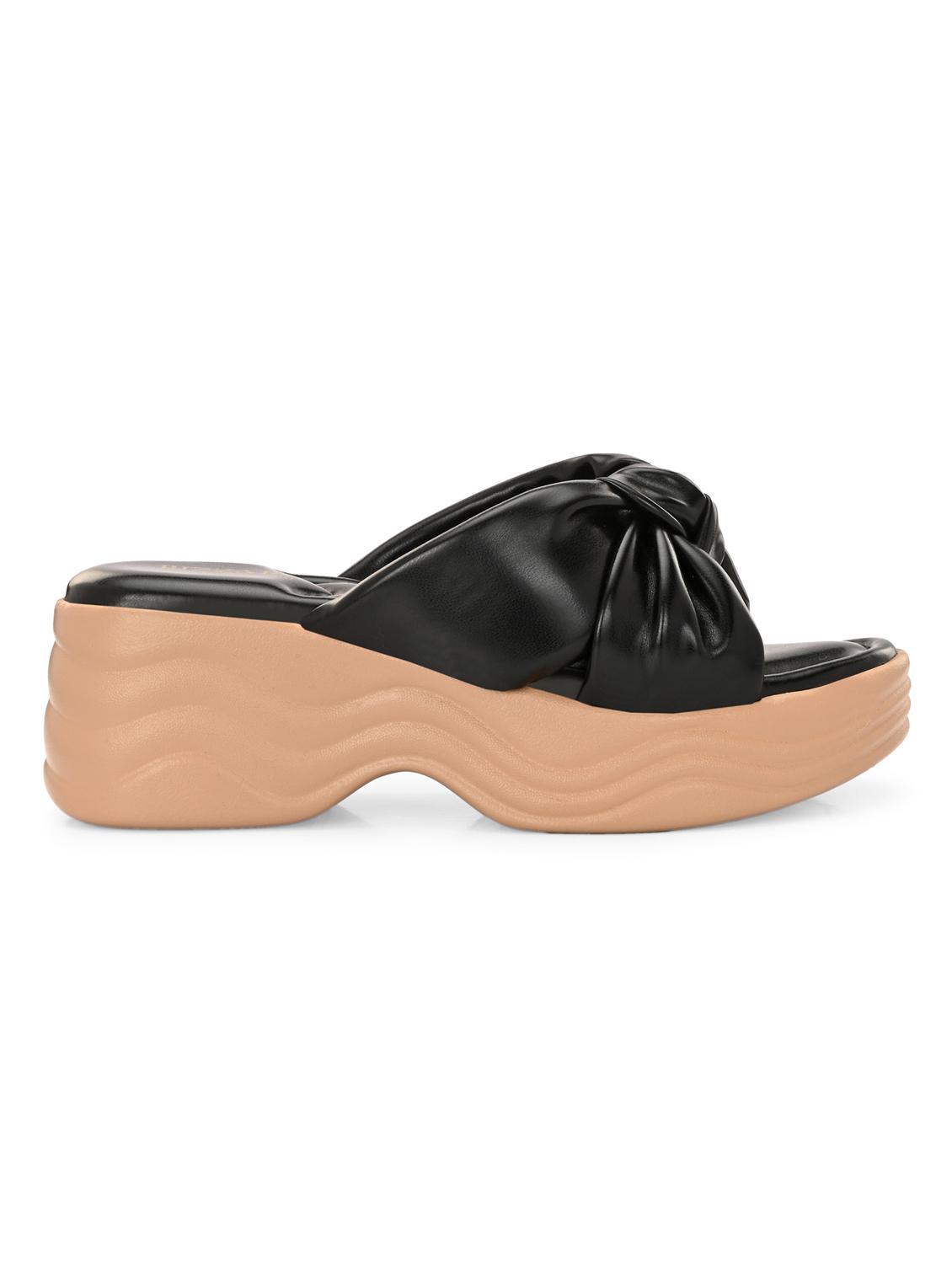 women black slip on wedge - 22037846 - Standard Image - 2