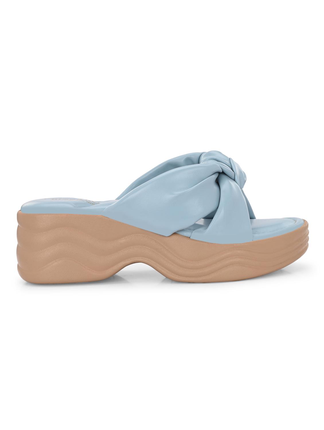 women blue slip on wedge - 22037848 - Standard Image - 2