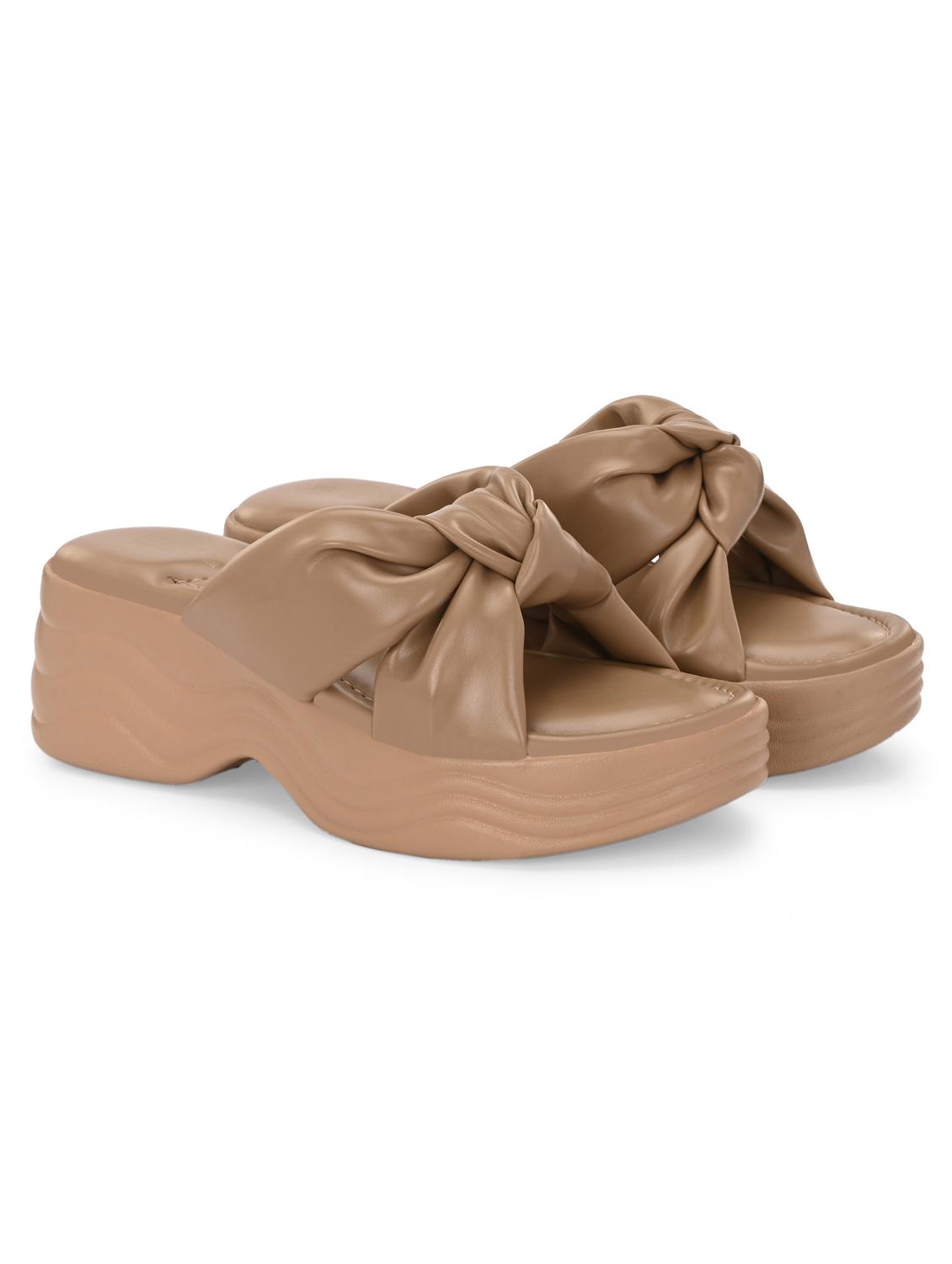 women beige slip on wedge - 22037850 - Standard Image - 2