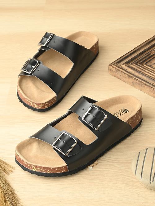 women black slip on sandal - 22037851 - Standard Image - 0