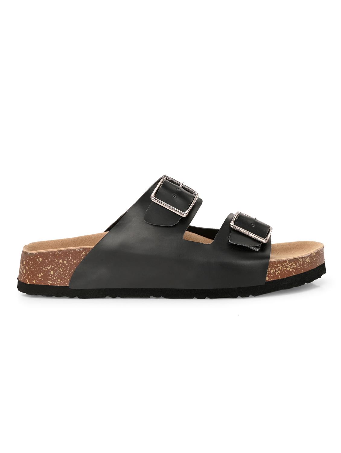 women black slip on sandal - 22037851 - Standard Image - 2