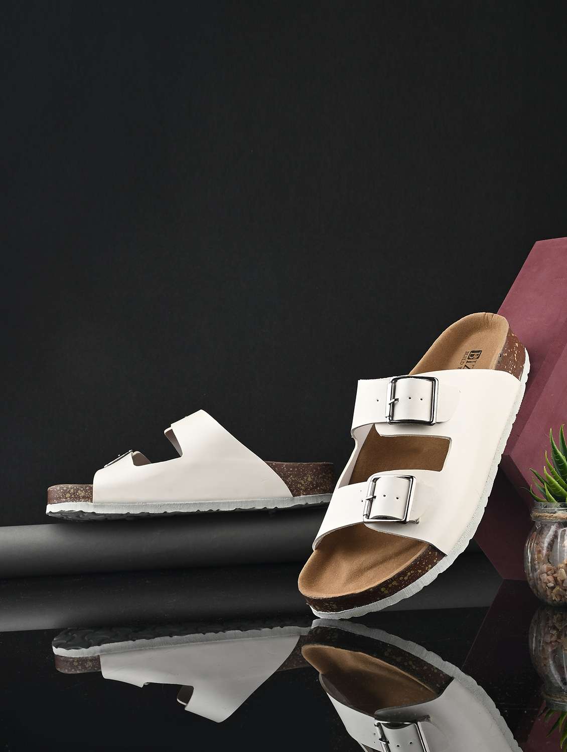 women white slip on sandal - 22037852 -  Zoom Image - 0