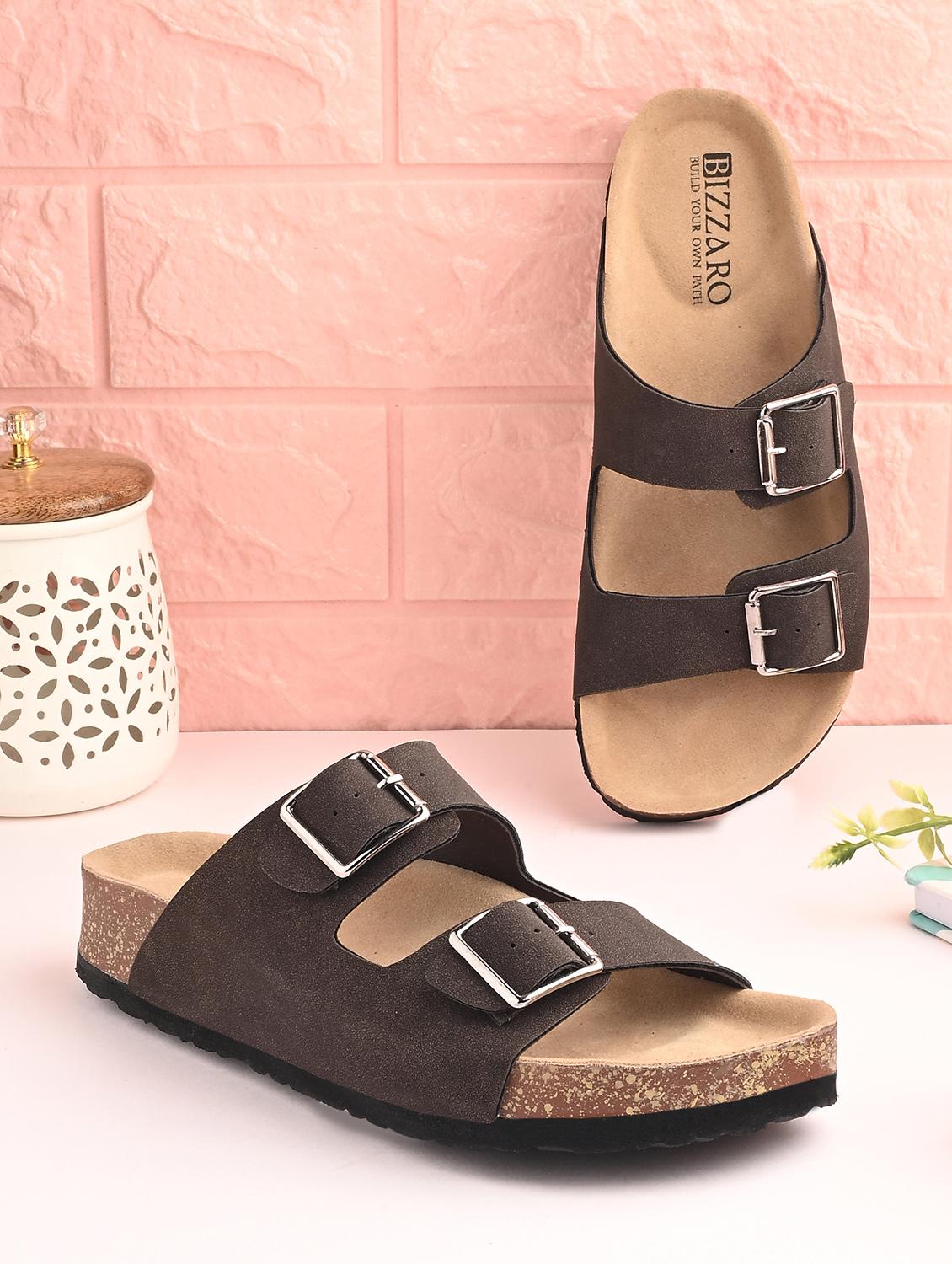 women brown slip on sandal - 22037853 -  Zoom Image - 0
