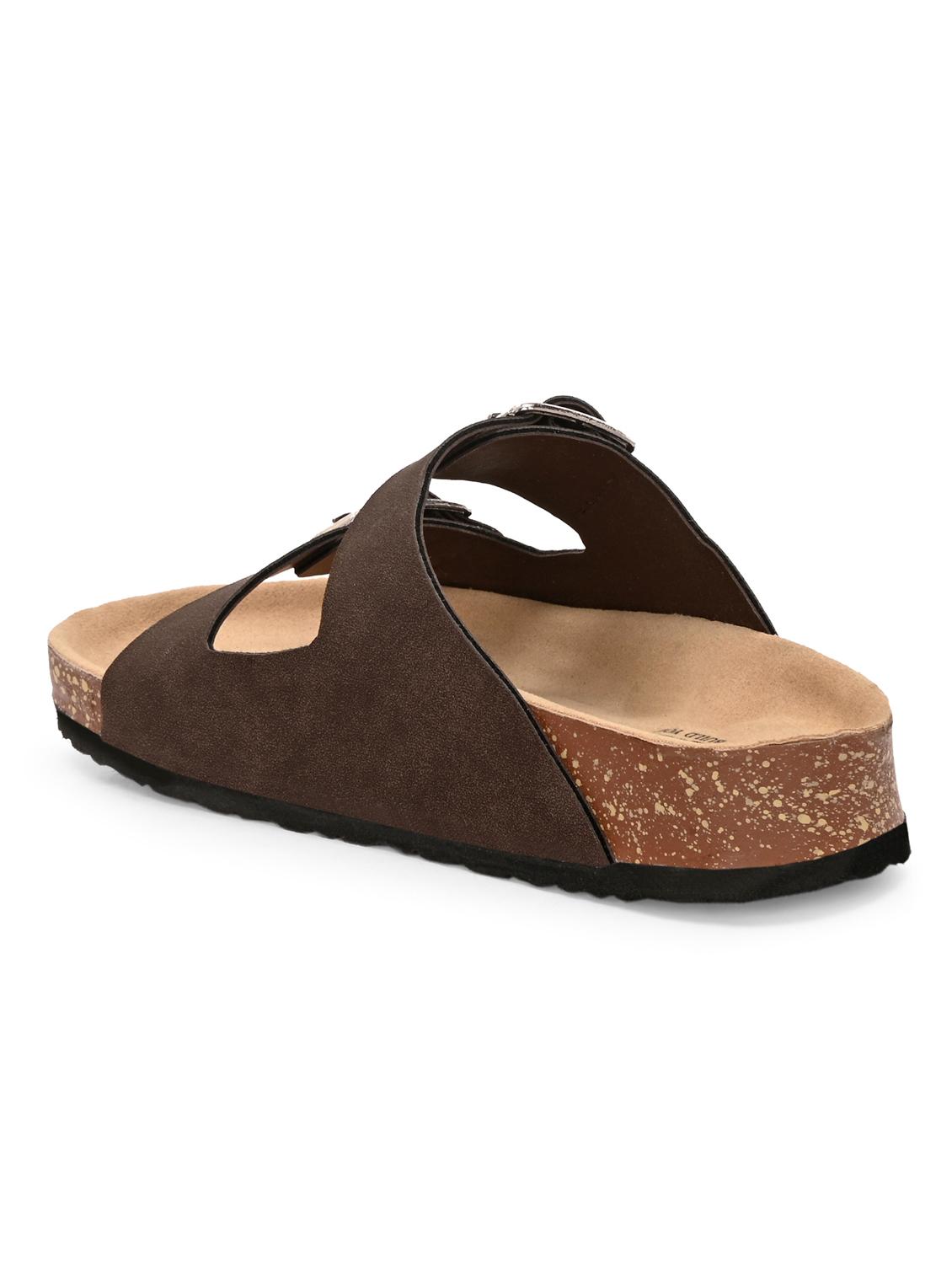 women brown slip on sandal - 22037853 - Standard Image - 2