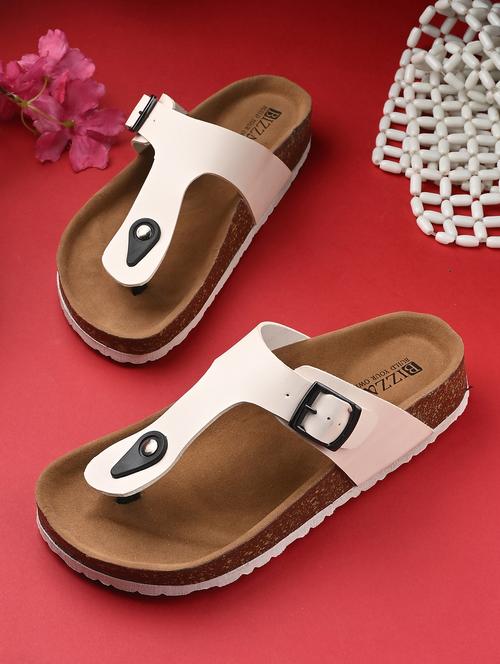 women off white slip on sandal - 22037860 - Standard Image - 0