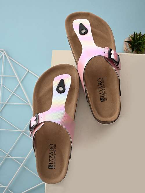 women pink slip on sandal - 22037861 - Standard Image - 0