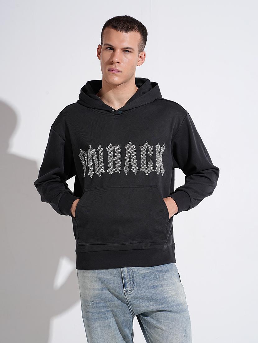 men printed long sleeve hooded sweatshirt - 22037919 - Standard Image - 2