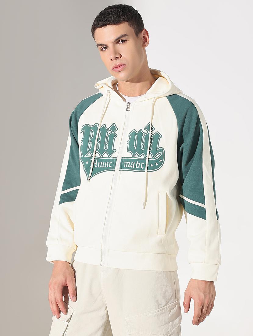 men printed long sleeve hooded sweatshirt - 22037930 - Standard Image - 2