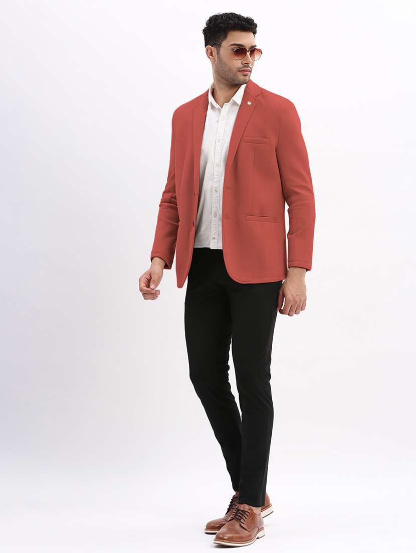 men solid long sleeve single breasted blazer - 22037949 -  Standard Image - 2