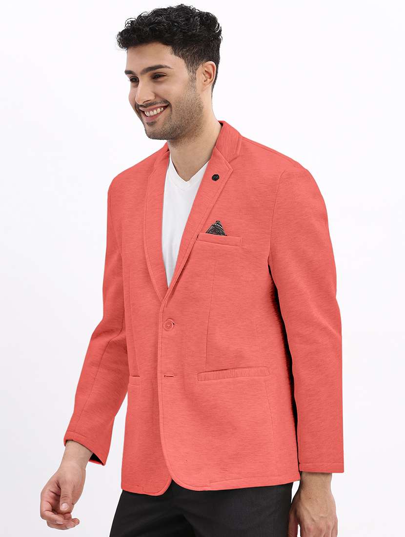 men solid long sleeve single breasted blazer - 22037953 -  Standard Image - 2