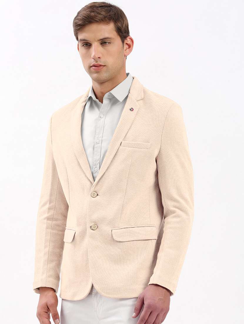 men solid long sleeve single breasted blazer - 22037956 -  Standard Image - 2