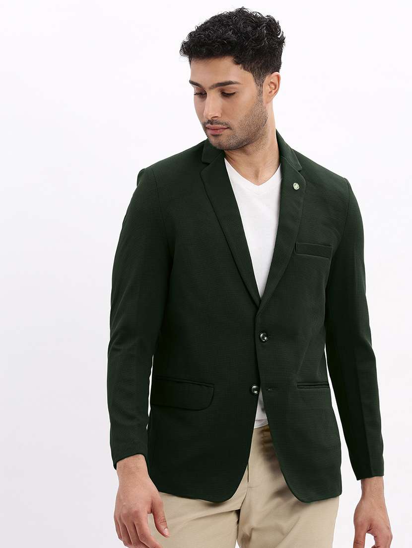 men solid long sleeve single breasted blazer - 22037957 -  Standard Image - 2