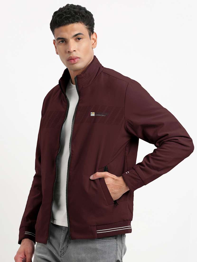 men solid long sleeve bomber jacket - 22037994 -  Standard Image - 2
