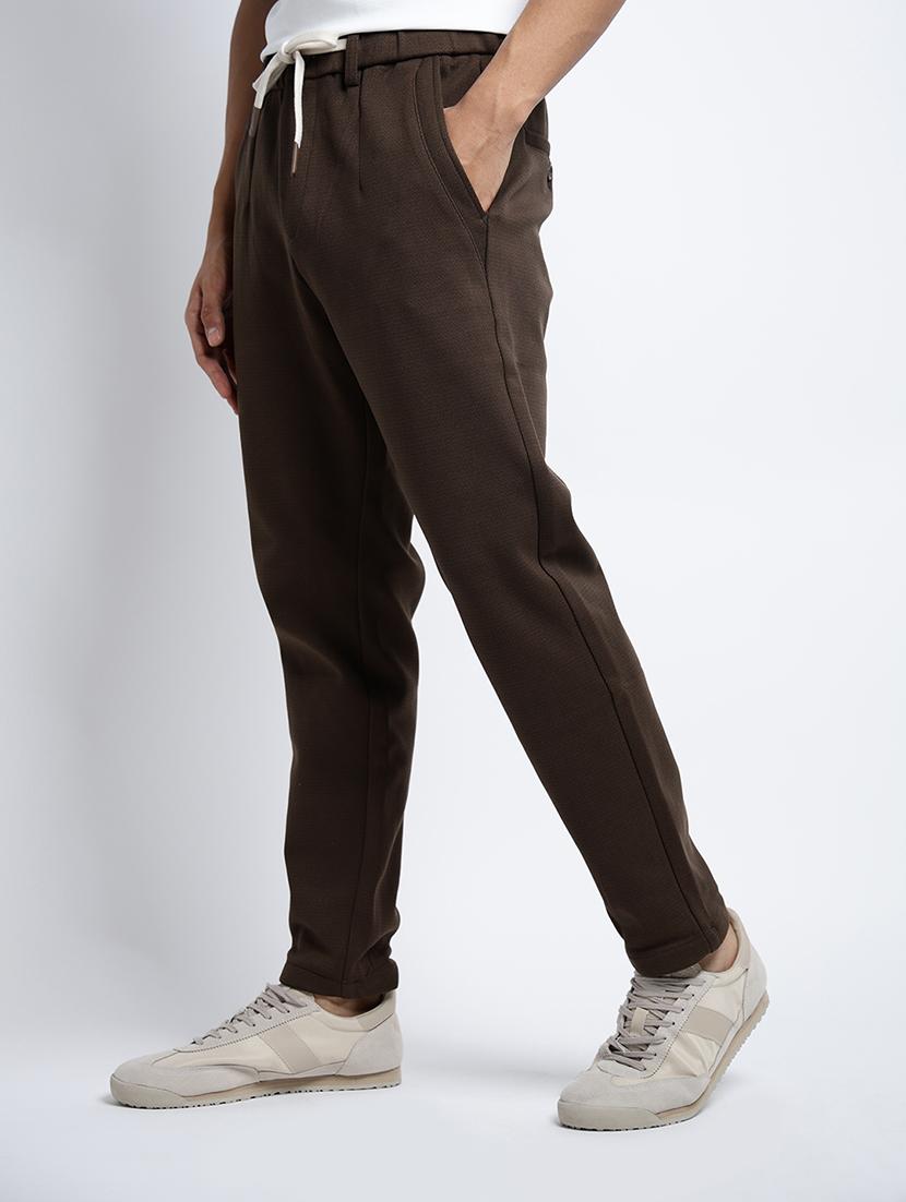 men solid mid rise slim fit chinos - 22038036 - Standard Image - 2