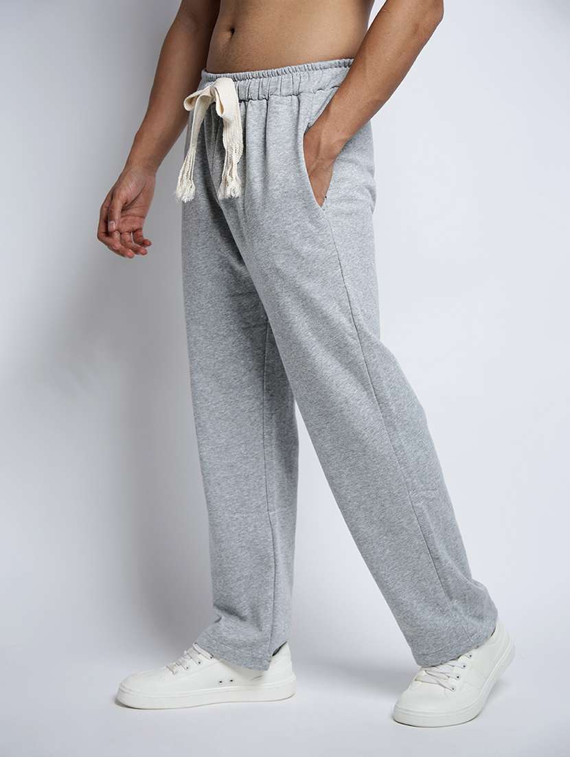 men solid mid rise relaxed fit track pant - 22038049 - Standard Image - 2