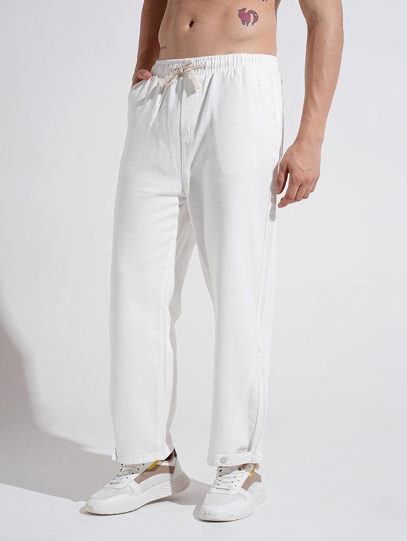 men solid mid rise straight fit chinos - 22038064 - Standard Image - 2