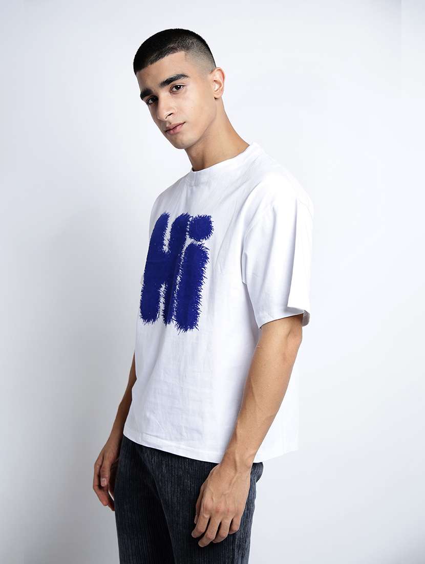 men printed short sleeve oversized t-shirt - 22038103 -  Standard Image - 2