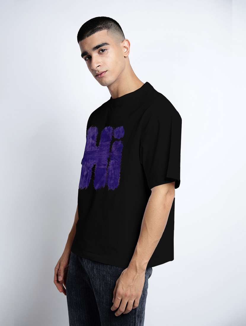 Men Printed Short Sleeve Oversized T-shirt - 22038104 -  Standard Image - 2