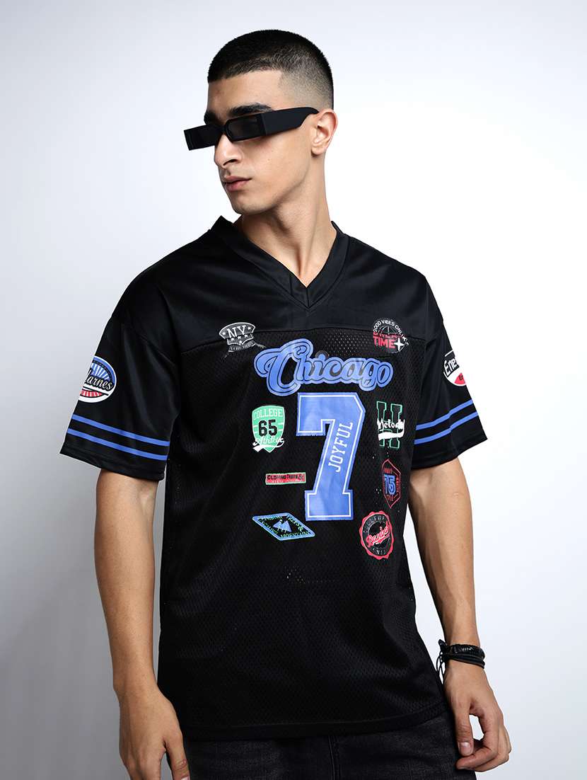 men printed short sleeve oversized t-shirt