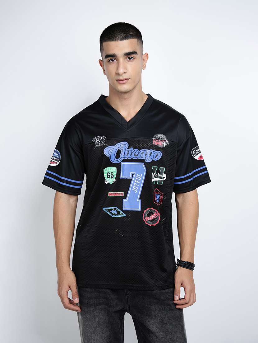 men printed short sleeve oversized t-shirt - 22038112 -  Standard Image - 2