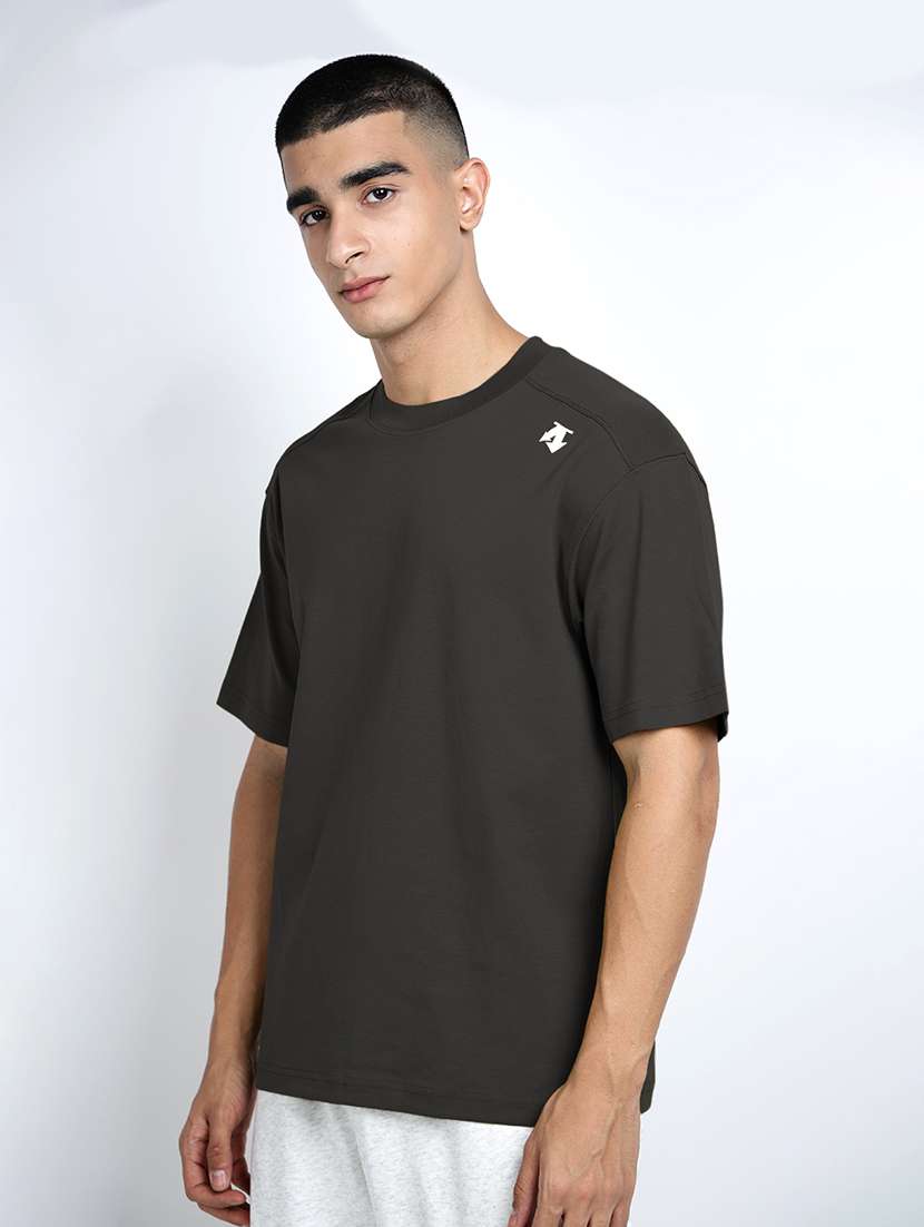 men solid short sleeve loose fit t-shirt - 22038125 -  Standard Image - 2
