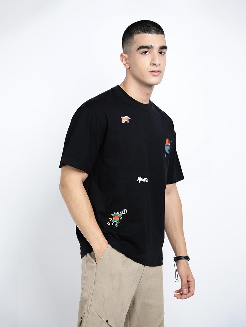men printed short sleeve oversized t-shirt - 22038126 - Standard Image - 2