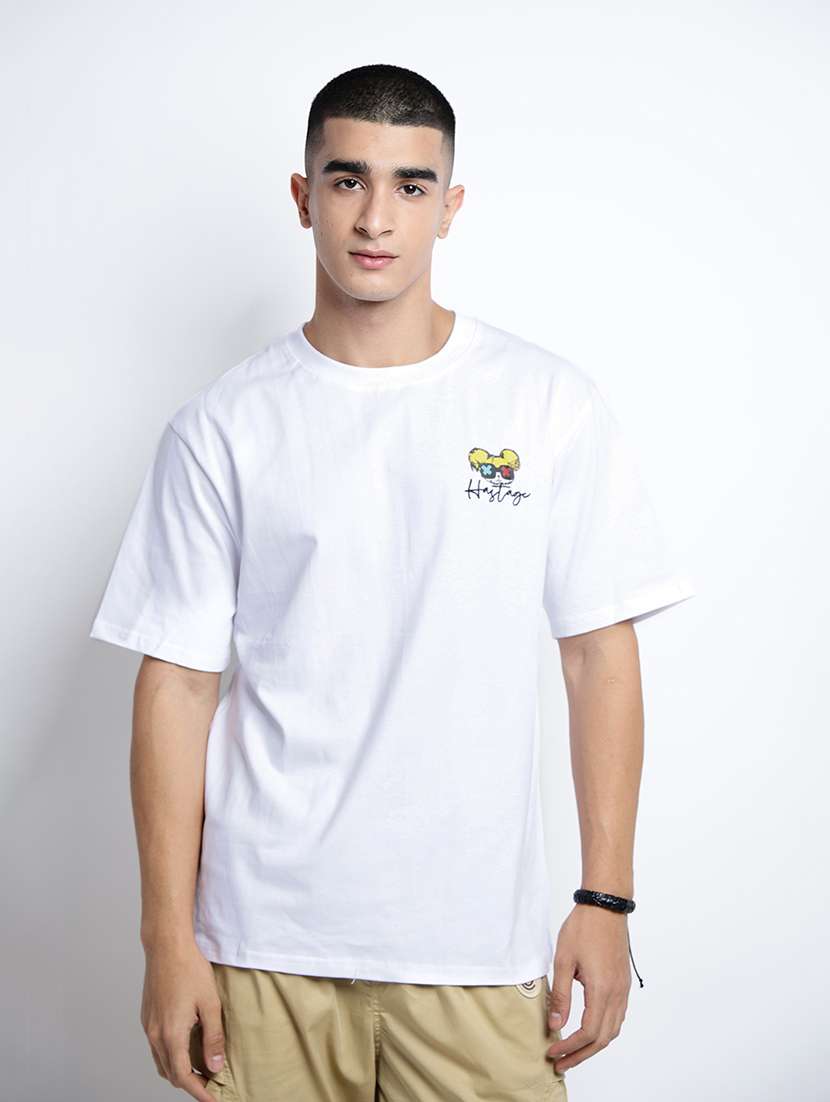 men printed short sleeve oversized t-shirt - 22038127 -  Standard Image - 2